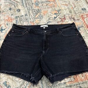 Abercrombie & Fitch Black 7” DAD High Rise Shorts sz 20